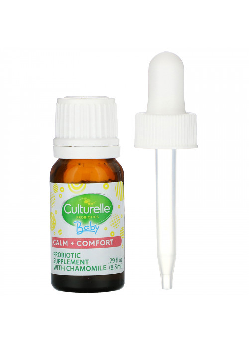Culturelle, Probiotics, Baby, Calm + Comfort, Probiotic + Chamomile Drops, 0-12 Months, .29 fl oz (8.5 ml)