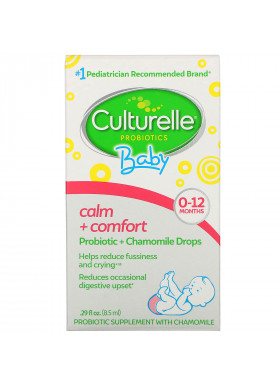 Culturelle, Probiotics, Baby, Calm + Comfort, Probiotic + Chamomile Drops, 0-12 Months, .29 fl oz (8.5 ml)