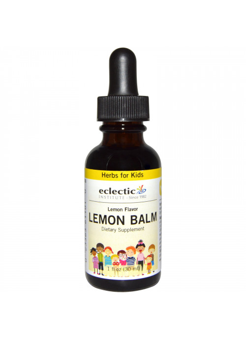 Eclectic Institute, Herbs For Kids, Lemon Balm, Lemon Flavor, 1 fl oz (30 ml)