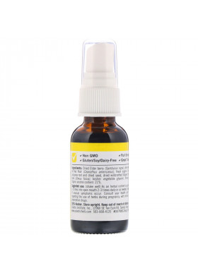 Eclectic Institute, Kids Herbs, Throat Spray, Elderberry Red Root, 1 fl oz (30 ml)