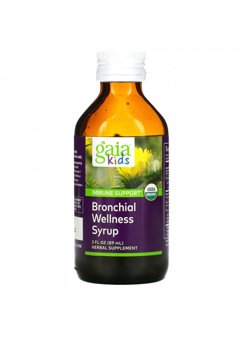 Gaia Herbs, Bronchial Wellness Syrup for Kids, 3 fl oz (89 ml)