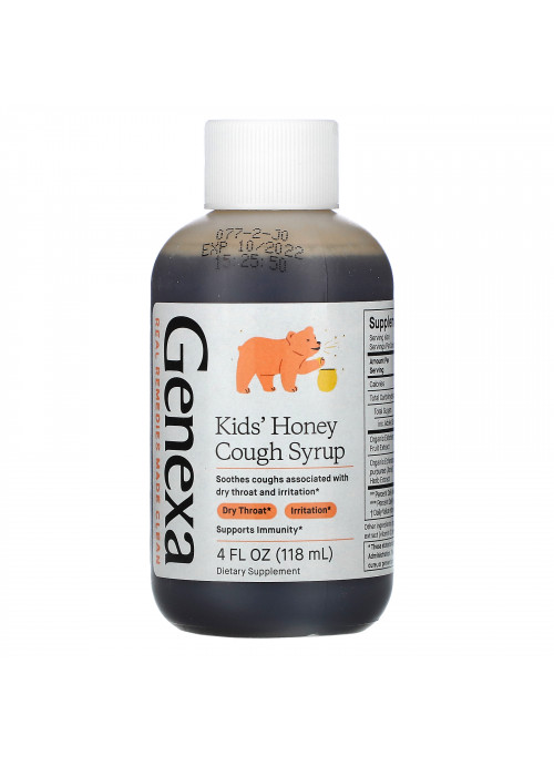 Genexa, Kid's Honey Cough Syrup, Ages 1+, Organic Honey, 4 fl oz (118 ml)