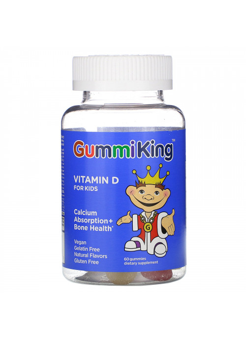 GummiKing, Vitamin D for Kids, 60 Gummies