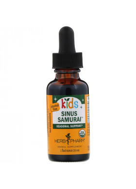 Herb Pharm, Kid's Sinus Samurai, Alcohol Free, 1 fl oz (30 ml)
