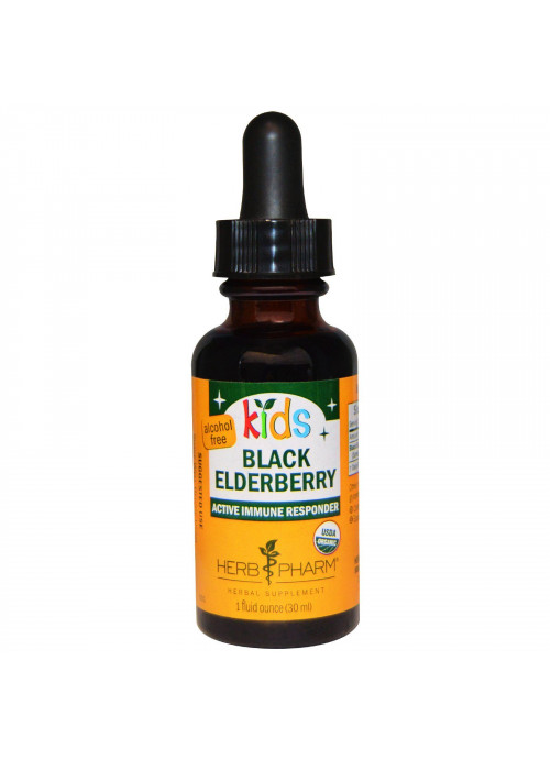 Herb Pharm, Kids, Black Elderberry, Alcohol Free, 1 fl oz (30 ml)