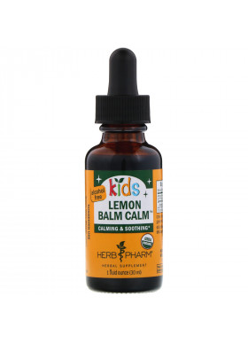 Herb Pharm, Kids Organic Lemon Balm Calm, Alcohol Free, 1 fl oz (30 ml)