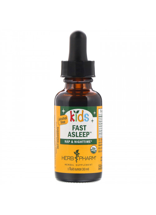 Herb Pharm, Organic Kids Fast Asleep, Alcohol Free, 1 fl oz (30 ml)