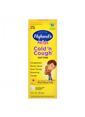 Hyland's, 4 Kids, Cold 'n Cough, Daytime, Ages 2-12, 4 fl oz (118 ml)