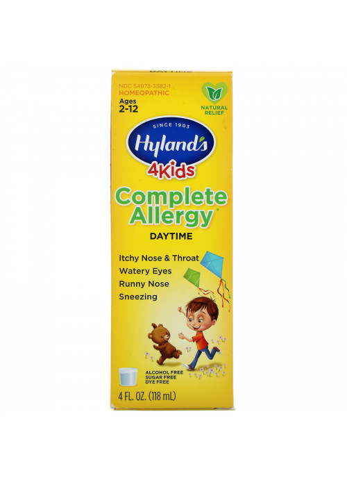 Hyland's, 4 Kids, Complete Allergy, Daytime, 4 fl oz (118 ml)