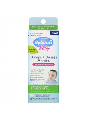 Hyland's, Baby, Bumps + Bruises with Arnica, 125 Quick-Dissolving Tablets