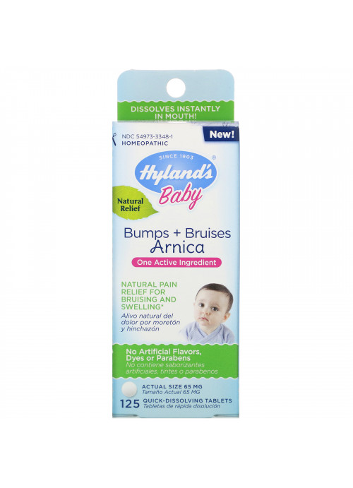 Hyland's, Baby, Bumps + Bruises with Arnica, 125 Quick-Dissolving Tablets