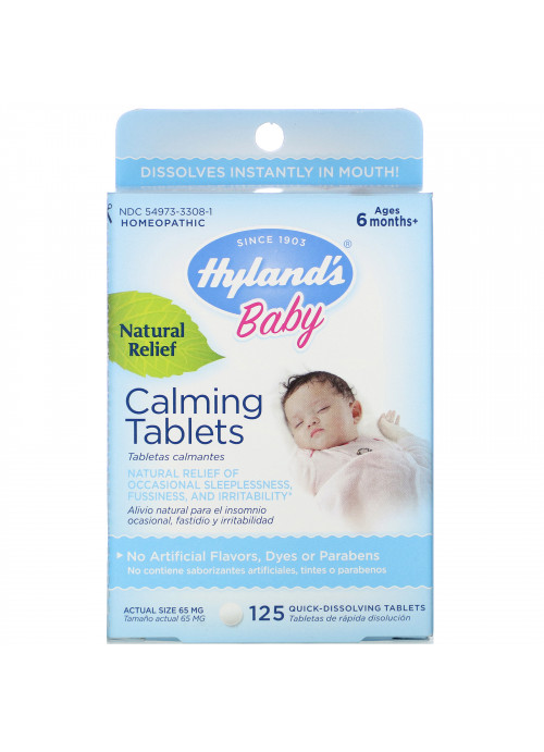 Hyland's, Baby, Calming Tablets, Ages 6 Months+,  125 Quick-Dissolving Tablets