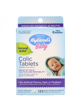 Hyland's, Baby, Colic Tablets, Ages 0 Months+, 125 Quick-Dissolving Tablets