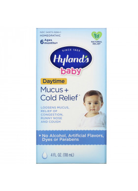 Hyland's, Baby, Mucus + Cold Relief, Daytime, Ages 6 Months +, 4 fl oz (118 ml)