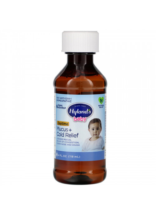 Hyland's, Baby, Mucus + Cold Relief, Daytime, Ages 6 Months +, 4 fl oz (118 ml)