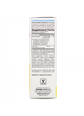 Jarrow Formulas, Jarro-Dophilus Kids, Probiotic + Prebiotic, Sugar Free, Natural Raspberry Flavor, 1 Billion Live Bacteria, 60 Chewable Tablets