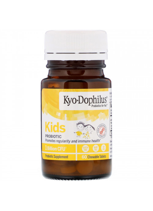 Kyolic, Kids Probiotic, Vanilla, 60 Chewable Tablets