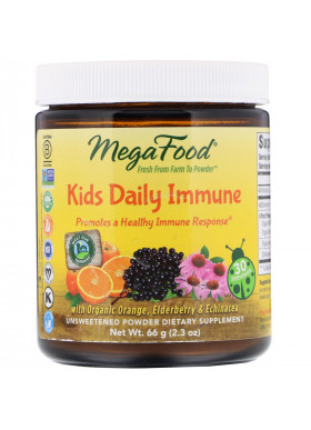 MegaFood, Kids Daily Immune, Unsweetened, 2.3 oz (66 g)