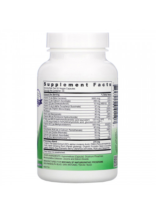 Michael's Naturopathic, Teen Boys Caps, Daily Multi-Vitamin, 60 Vegetarian Capsules