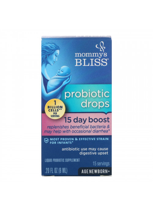 Mommy's Bliss, Probiotic Drops, 15 Day Boost, Newborn+, 0.20 fl oz (6 ml)