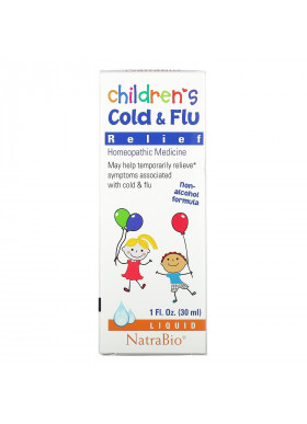 NatraBio, Children's Cold & Flu Relief, 1 fl oz (30 ml)