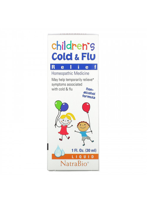 NatraBio, Children's Cold & Flu Relief, 1 fl oz (30 ml)