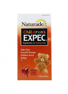 Naturade, Children's EXPEC, Expectorant with Soothing Herbs, Natural Cherry Flavor, 4.2 fl oz (125 ml)