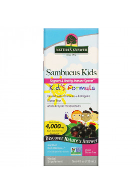 Nature's Answer, Sambucus Kid's Formula, 4,000 mg, 4 fl oz (120 ml)