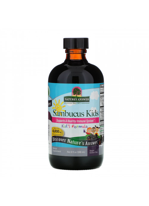 Nature's Answer, Sambucus Kid's Formula, 4,000 mg, 8 fl oz (240 ml))