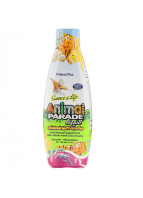 Nature's Plus, Source of Life, Animal Parade Liquid, Children's Multi-Vitamin, Natural Tropical Berry Flavor, 30 fl oz (887.10 ml)