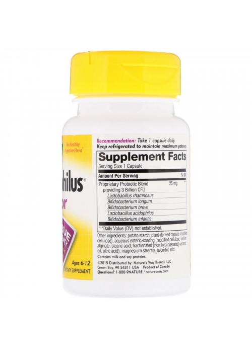 Nature's Way, Primadophilus, Junior, Ages 6-12, 90 Vegetarian Capsules