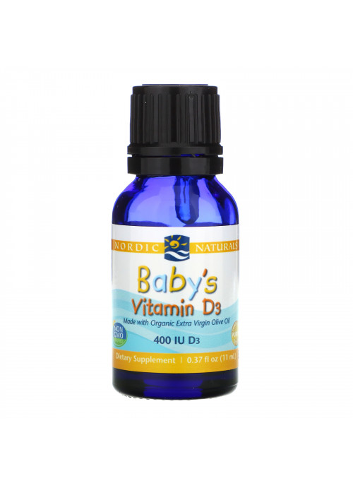 Nordic Naturals, Baby's Vitamin D3, 400 IU, 0.37 fl oz (11 ml)