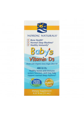 Nordic Naturals, Baby's Vitamin D3, 400 IU, 0.37 fl oz (11 ml)