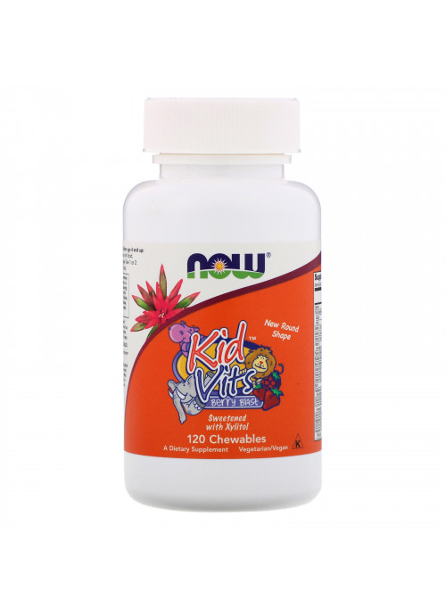 Now Foods, Kid Vits, Berry Blast, 120 Chewables