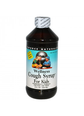 Source Naturals, Wellness Cough Syrup For Kids, Great Cherry Taste, 8 fl oz (236 ml)
