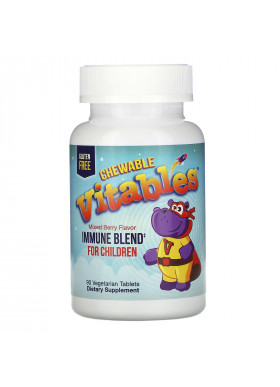 Vitables, Immune Blend Chewables for Children, Mixed Berry Flavor, 90 Vegetarian Tablets