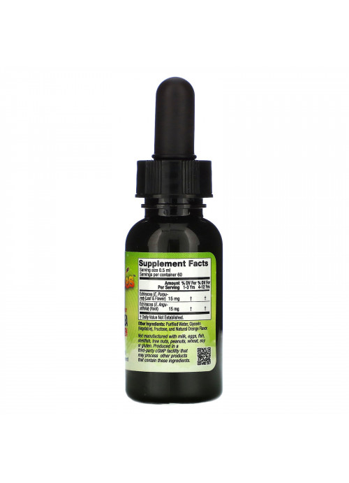 Vitables, Liquid Echinacea For Children, No Alcohol, Orange Flavor, 1 fl oz (29.6 ml)