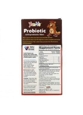 YumV's, Probiotic with Prebiotic Fiber, White Chocolate , 40 Bears