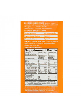Zarbee's, Children's Cough Syrup, Dark Honey, On-the-Go, For Children 12 Months+, Natural Grape Flavor, 10 Single Serve Packs, 1.7 fl oz (50 ml)