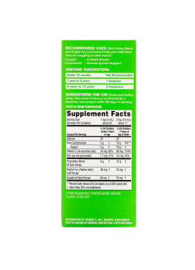 Zarbee's, Children's Cough Syrup + Mucus, Dark Honey & Ivy Leaf,  For Children 12 Months+, Natural Cherry Flavor, 4 fl oz (118 ml)