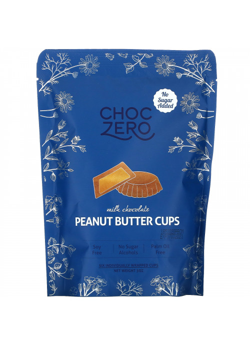 ChocZero, Milk Chocolate Peanut Butter Cups, 3 oz
