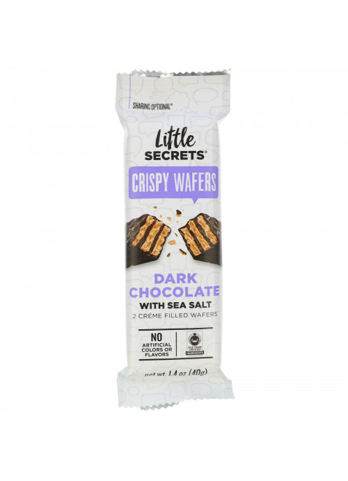 Little Secrets, Dark Chocolate Crispy Wafer, Sea Salt, 1.4 oz (40 g)