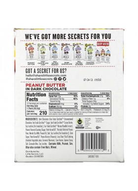 Little Secrets, Dark Chocolate Pieces, Peanut Butter, 12 Pack, 1.5 oz (42.5 g) Each