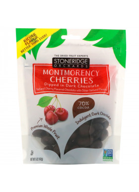 Stoneridge Orchards, Montmorency Cherries, Dipped in Dark Chocolate, 70% Cocoa, 5 oz (142 g)
