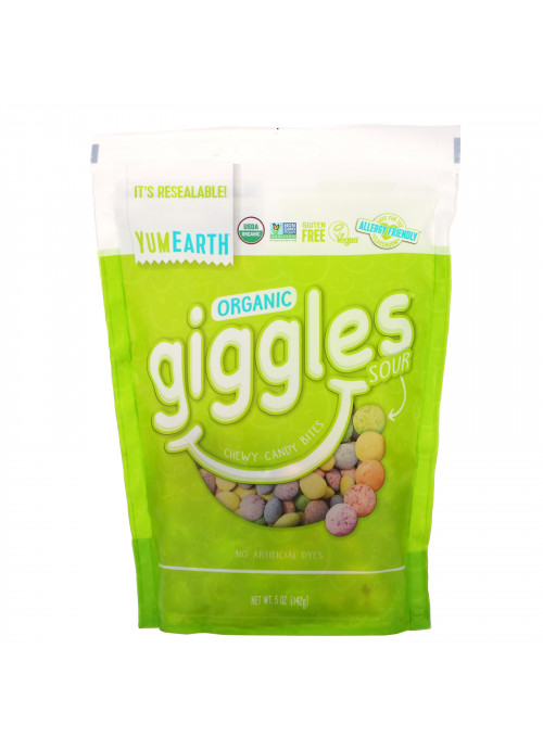 YumEarth, Organic Giggles, Sour, 5 oz (142 g)