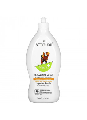 ATTITUDE, Dishwashing Liquid, Citrus Zest, 23.7 fl oz (700 ml)