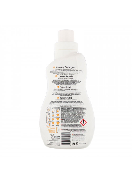 ATTITUDE, Laundry Detergent, 35 Loads, Citrus Zest, 35.5 fl oz (1.05 l)