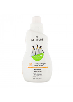 ATTITUDE, Laundry Detergent, 35 Loads, Citrus Zest, 35.5 fl oz (1.05 l)