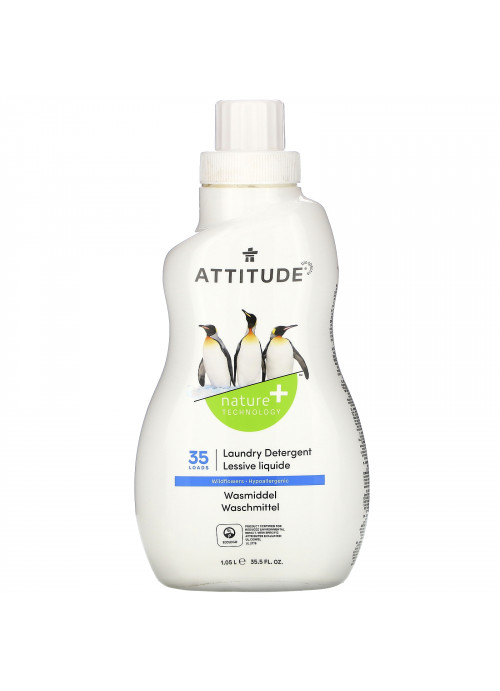 ATTITUDE, Laundry Detergent, Wildflowers , 35 Loads, 33.5 fl oz (1.05 l)