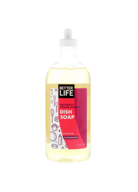 Better Life, Dish It Out, Naturally Grease-Kicking Dish Soap, Pomegranate, 22 fl oz (651 ml)